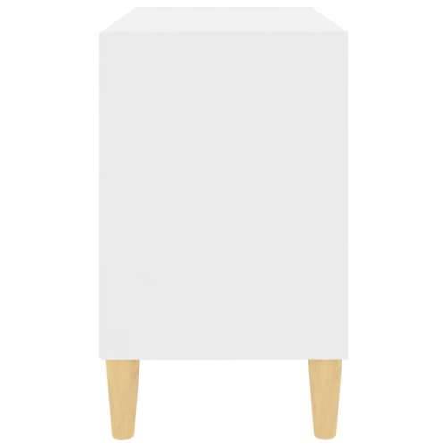 TV ormarić s nogama od masivnog drva bijeli 69,5 x 30 x 50 cm - Bijela 1 69.5 cm Cijena