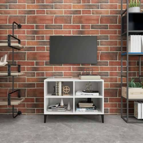 TV ormarić s metalnim nogama bijeli 69,5 x 30 x 50 cm - Bijela 1 69.5 cm Cijena