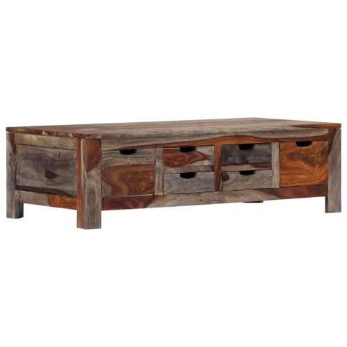 Stolić za kavu sivi 100 x 50 x 30 cm od masivnog drva šišama Cijena