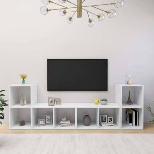 TV ormarići 4 kom bijeli 72 x 35 x 36,5 cm konstruirano drvo - Bijela 4 Cijena