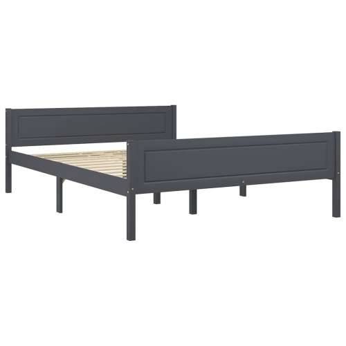 Okvir za krevet od masivne borovine sivi 120 x 200 cm - Siva 120 x 200 cm Cijena