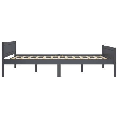 Okvir za krevet od masivne borovine sivi 120 x 200 cm - Siva 120 x 200 cm Cijena
