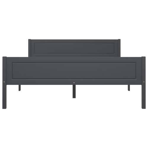 Okvir za krevet od masivne borovine sivi 120 x 200 cm - Siva 120 x 200 cm Cijena