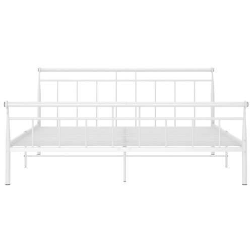 Okvir za krevet bijeli metalni 160 x 200 cm - Bijela 160 x 200 cm Cijena