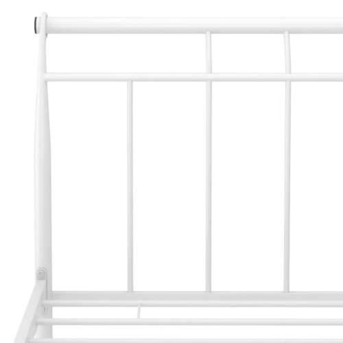 Okvir za krevet bijeli metalni 160 x 200 cm - Bijela 160 x 200 cm Cijena