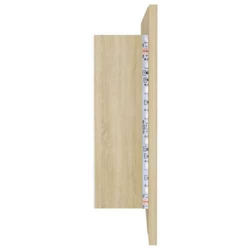 LED kupaonski ormarić s ogledalom boja hrasta 100x12x45 akrilni - sonoma hrast 1 Cijena