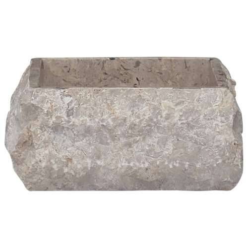 Lavabo - Umivaonik sivi 30 x 30 x 13 cm mramorni - Siva Cijena