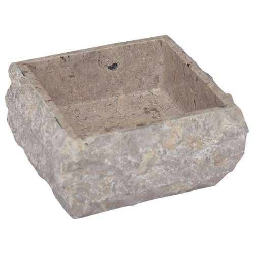 Lavabo - Umivaonik sivi 30 x 30 x 13 cm mramorni - Siva Cijena