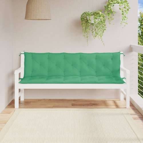 Jastuci za vrtnu klupu 2 kom zelena 180x50x7cm tkanine Oxford Cijena