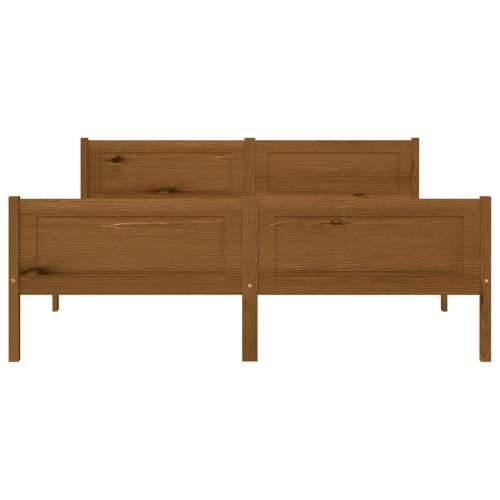 Okvir za krevet od masivne borovine boja meda 160 x 200 cm - boja meda 160 x 200 cm Cijena