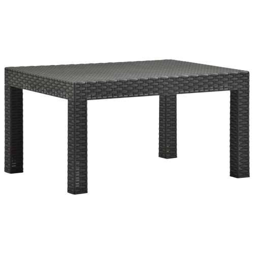 3-dijelna vrtna garnitura s jastucima PP ratan antracit - 2x armchais + table 1 Cijena