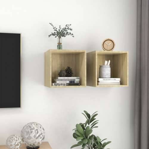 Zidni ormarići 2 kom boja hrasta 37x37x37 cm konstruirano drvo - sonoma hrast 2 1 Cijena