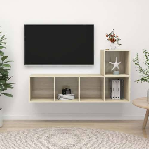 2-dijelni set TV ormarića boja hrasta sonome konstruirano drvo - sonoma hrast 1 Cijena