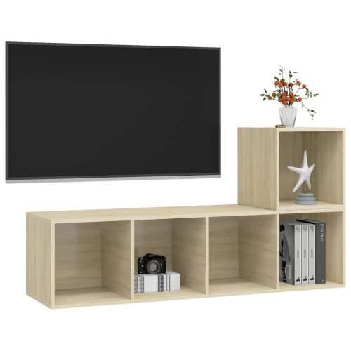 2-dijelni set TV ormarića boja hrasta sonome konstruirano drvo - sonoma hrast 1 Cijena