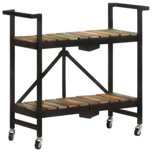 Kuhinjska kolica 87x 36 x 81 cm od masivnog obnovljenog drva - masivno obnovljeno drvo Cijena