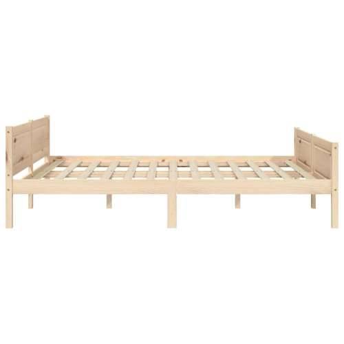 Okvir za krevet od masivne borovine 140 x 200 cm Smeđa 140 x 200 cm Cijena