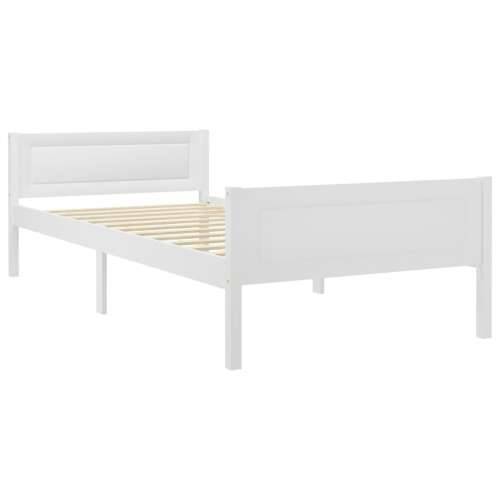 Okvir za krevet od masivne borovine bijeli 90 x 200 cm - Bijela 90 x 200 cm Cijena