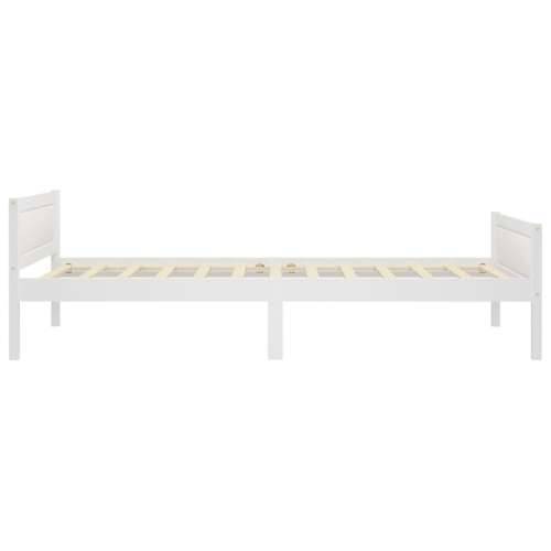 Okvir za krevet od masivne borovine bijeli 90 x 200 cm - Bijela 90 x 200 cm Cijena