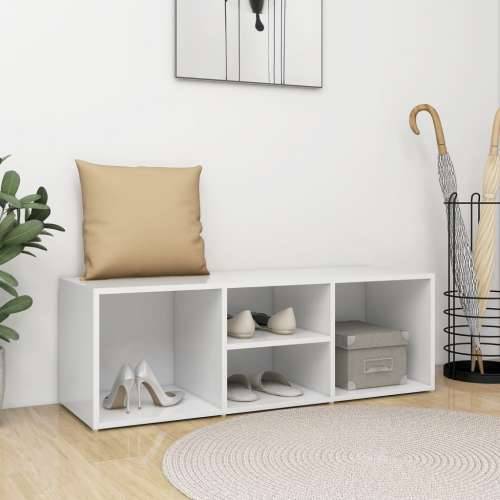 Klupa za spremanje obuće bijela 105x35x35 cm konstruirano drvo - Bijela 1 Cijena