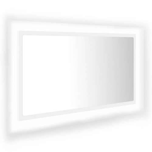 LED kupaonsko ogledalo bijelo 80 x 8,5 x 37 cm akrilno - Bijela 1 Cijena