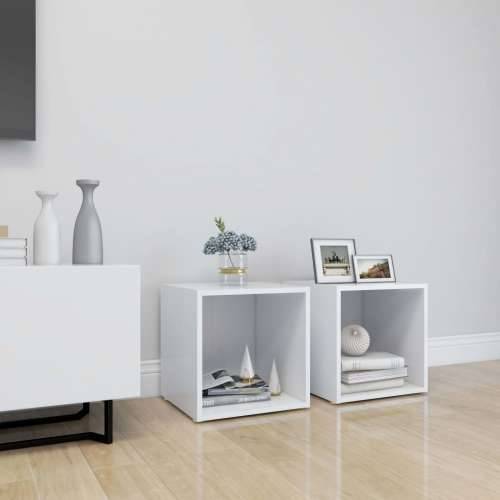 TV ormarići 2 kom bijeli 37 x 35 x 37 cm konstruirano drvo - Bijela 2 Cijena