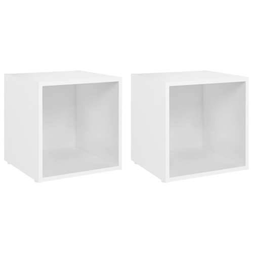 TV ormarići 2 kom bijeli 37 x 35 x 37 cm konstruirano drvo - Bijela 2 Cijena