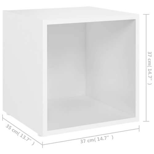 TV ormarići 2 kom bijeli 37 x 35 x 37 cm konstruirano drvo - Bijela 2 Cijena