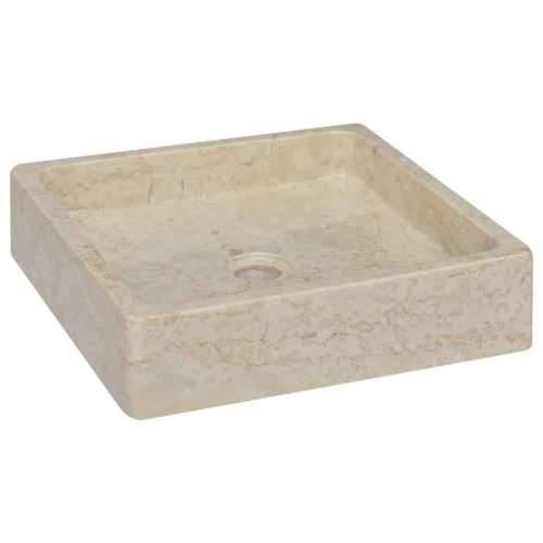 Lavabo - Umivaonik krem 40 x 40 x 10 cm mramorni - Krema Cijena