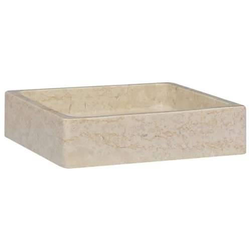 Lavabo - Umivaonik krem 40 x 40 x 10 cm mramorni - Krema Cijena
