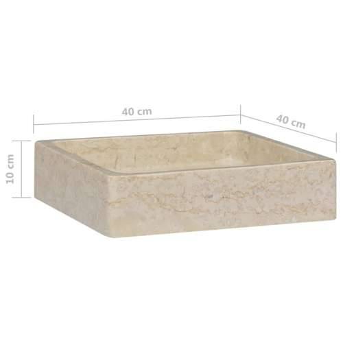 Lavabo - Umivaonik krem 40 x 40 x 10 cm mramorni - Krema Cijena