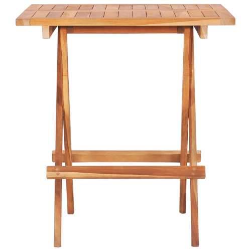 3-dijelni bistro set od tikovine s crvenim kariranim jastucima - Crveni karirani uzorak 3 Cijena