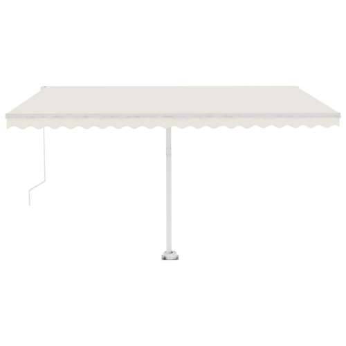 Tenda na ručno uvlačenje s LED svjetlima 400 x 350 cm krem   - Krema 400 x 350 cm 1 Cijena
