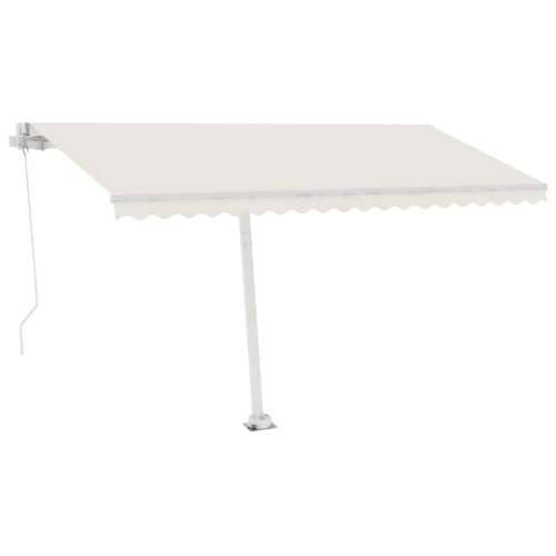 Tenda na ručno uvlačenje s LED svjetlima 400 x 350 cm krem   - Krema 400 x 350 cm 1 Cijena