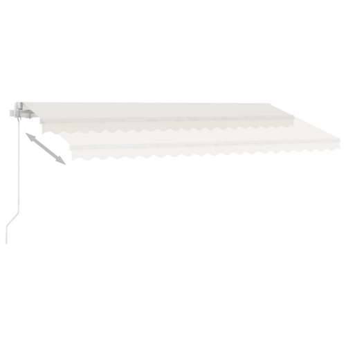 Tenda na ručno uvlačenje s LED svjetlima 400 x 350 cm krem   - Krema 400 x 350 cm 1 Cijena