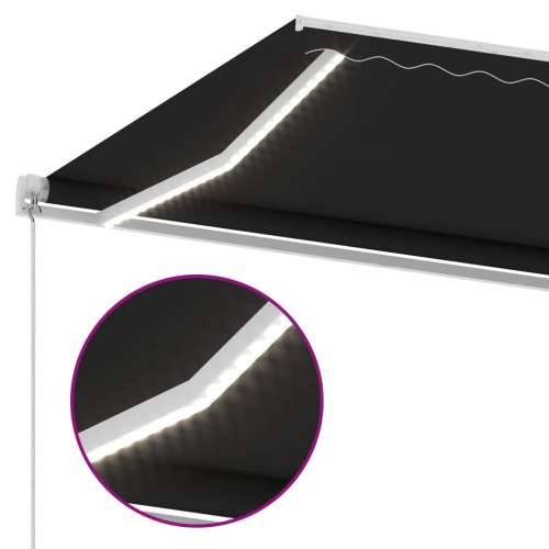 Tenda na ručno uvlačenje s LED svjetlima 400 x 350 cm antracit  - Antracit 400 x 350 cm 1 Cijena