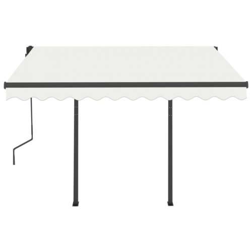 Tenda na ručno uvlačenje s LED svjetlima 3 x 2,5 m krem - Krema 3 x 2.5 m 1 Cijena