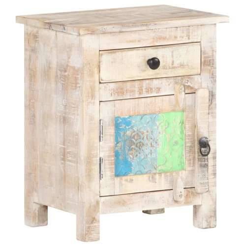 Noćni ormarić 40 x 30 x 50 cm od grubog bagremovog drva - 1 Grubo bagremovo drvo Cijena