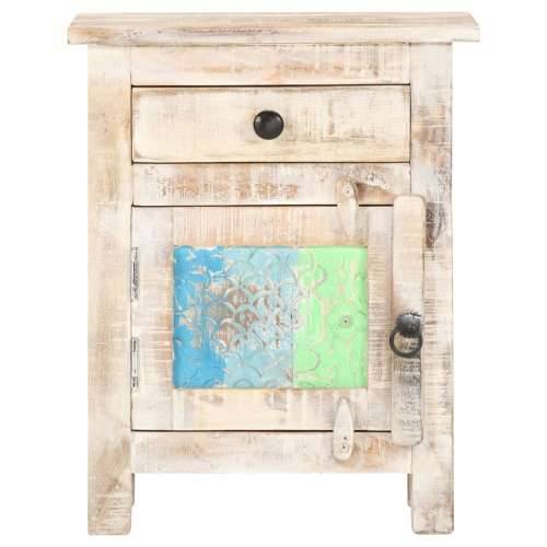 Noćni ormarić 40 x 30 x 50 cm od grubog bagremovog drva - 1 Grubo bagremovo drvo Cijena