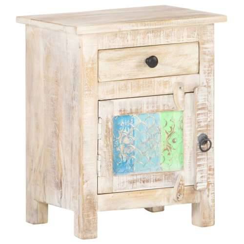 Noćni ormarić 40 x 30 x 50 cm od grubog bagremovog drva - 1 Grubo bagremovo drvo Cijena