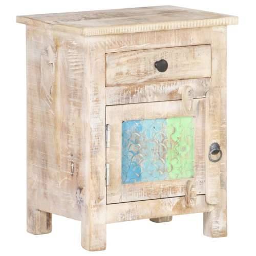Noćni ormarić 40 x 30 x 50 cm od grubog bagremovog drva - 1 Grubo bagremovo drvo Cijena