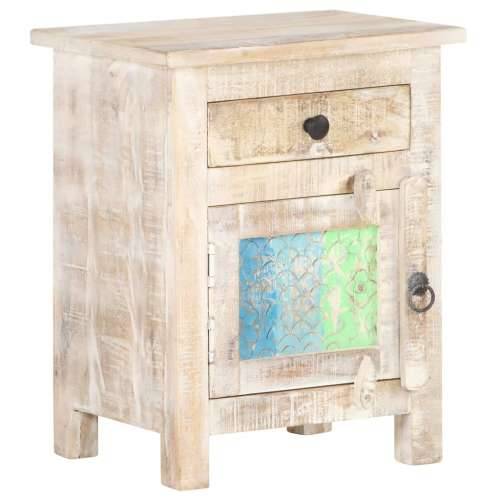 Noćni ormarić 40 x 30 x 50 cm od grubog bagremovog drva - 1 Grubo bagremovo drvo Cijena
