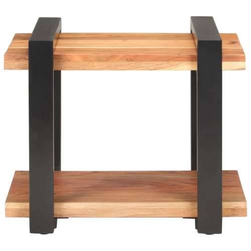 Noćni ormarić 50 x 40 x 40 cm od masivnog bagremovog drva - 1 Masivno bagremovo drvo Cijena