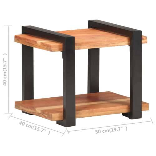 Noćni ormarić 50 x 40 x 40 cm od masivnog bagremovog drva - 1 Masivno bagremovo drvo Cijena