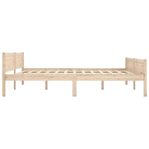 Okvir za krevet od masivne borovine 180 x 200 cm - Smeđa 180 x 200 cm Cijena
