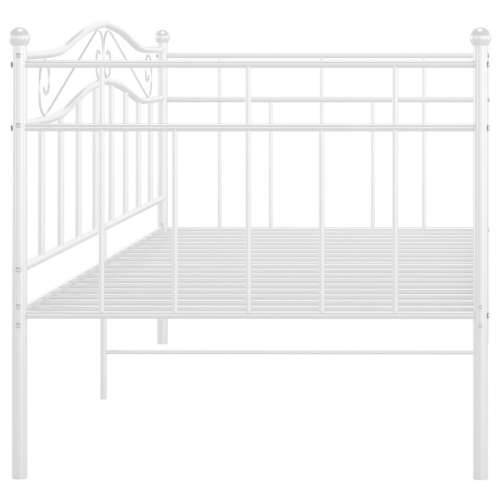 Okvir za krevet na razvlačenje bijeli metalni 90 x 200 cm - Bijela Cijena