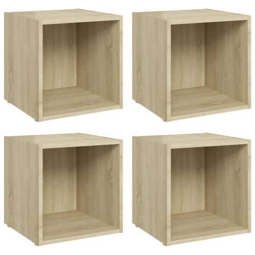 TV ormarići 4 kom boja hrasta 37 x 35 x 37 cm konstruirano drvo - sonoma hrast 4 Cijena