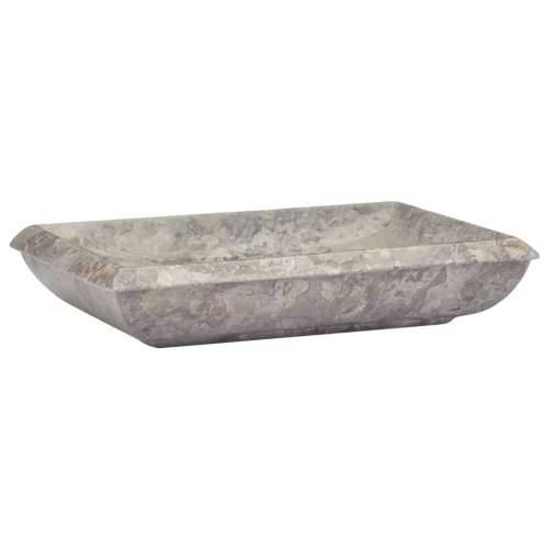 Lavabo - Umivaonik sivi 50 x 35 x 10 cm mramorni - Siva Cijena