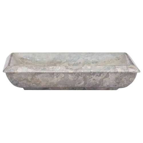 Lavabo - Umivaonik sivi 50 x 35 x 10 cm mramorni - Siva Cijena