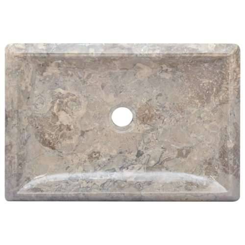 Lavabo - Umivaonik sivi 50 x 35 x 10 cm mramorni - Siva Cijena