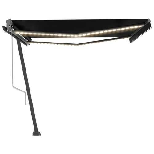 Automatska tenda sa senzorom za vjetar LED 450x300 cm antracit - Antracit 450 x 300 cm 1 Cijena